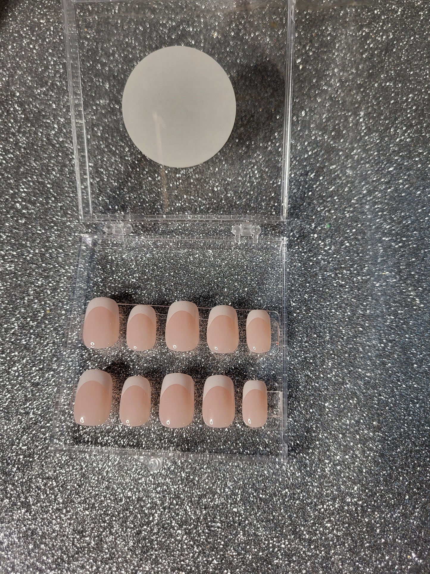 Short White French Tips Press On Nails