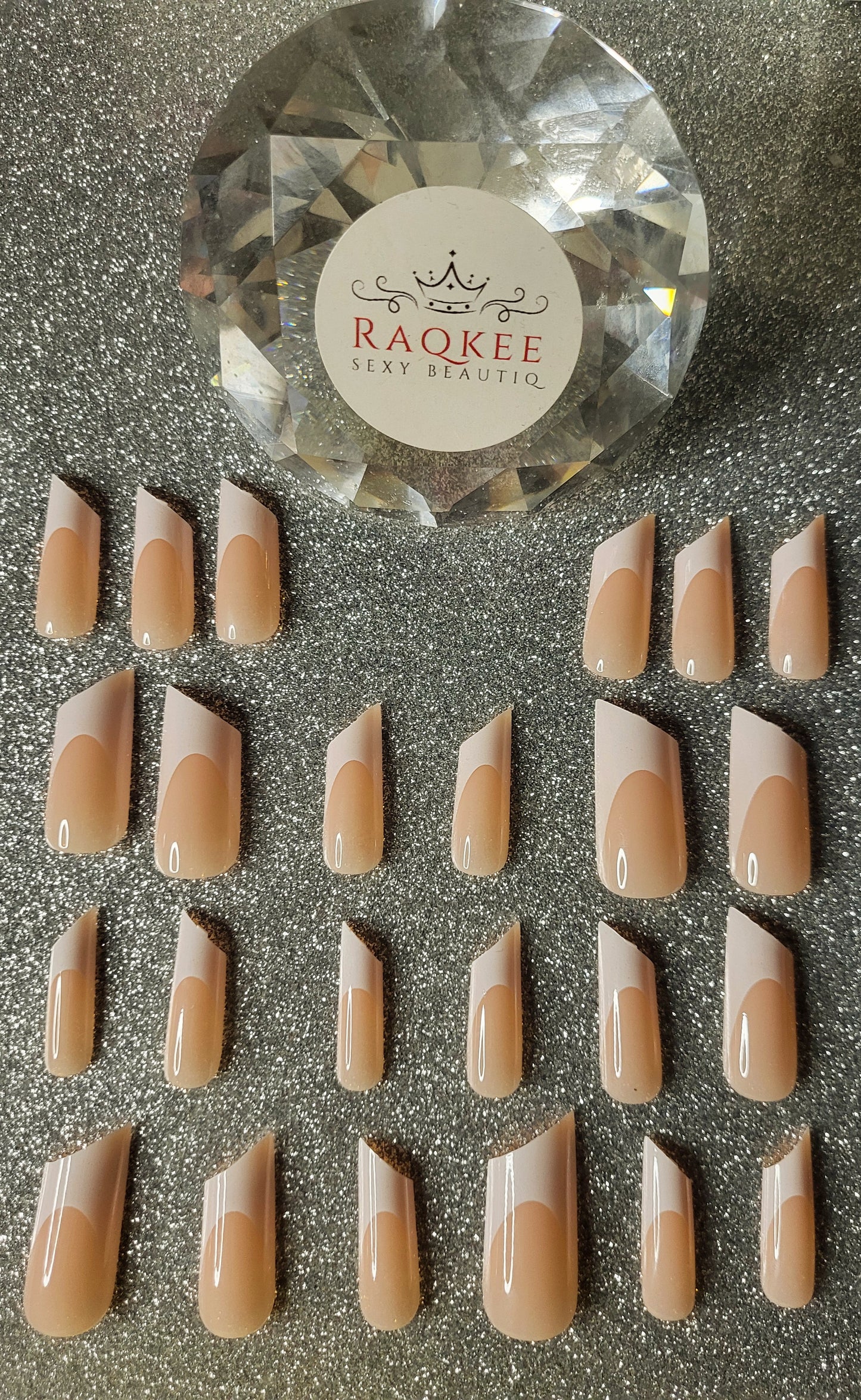 White French Tips Press On Nails