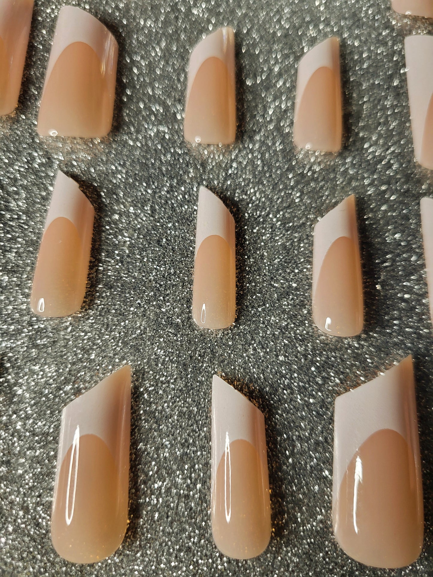 White French Tips Press On Nails