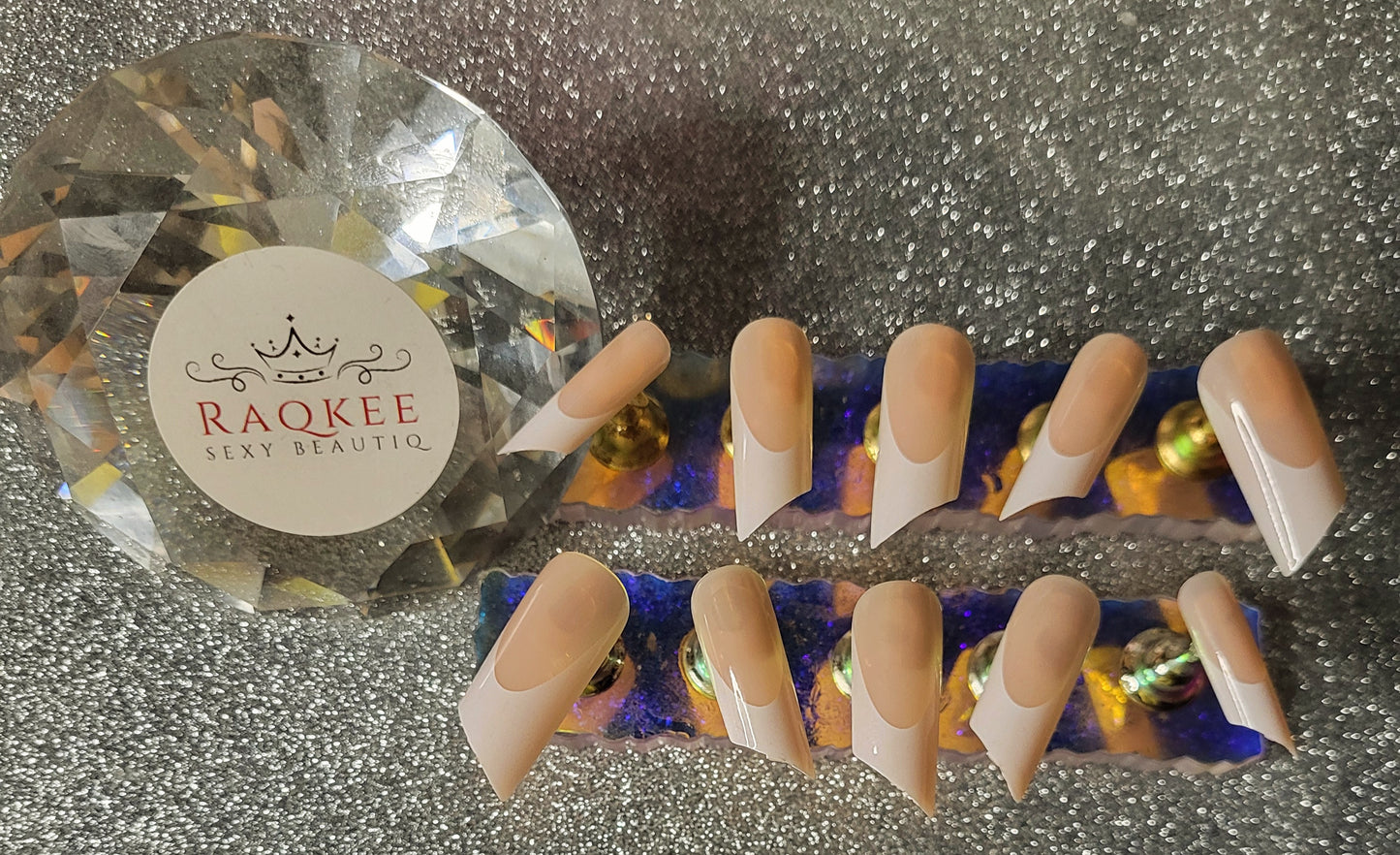 White French Tips Press On Nails