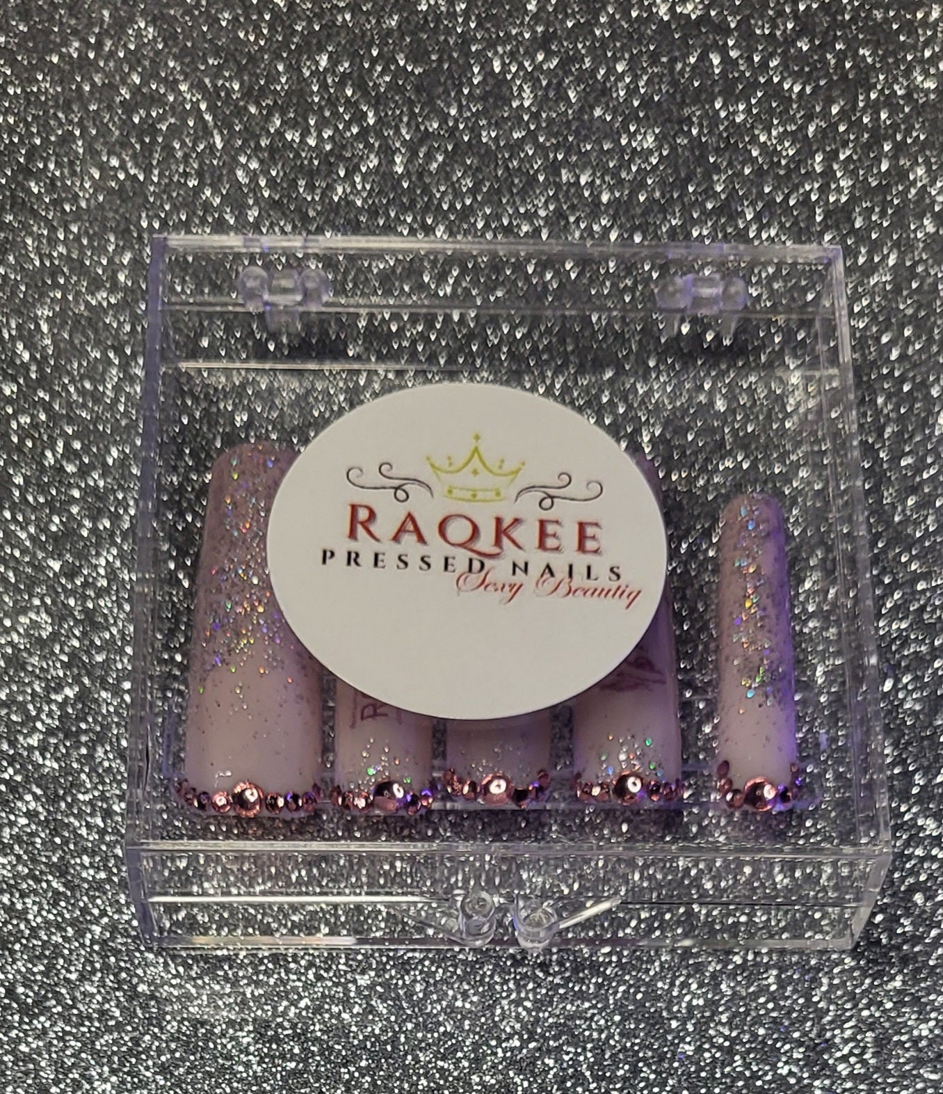 Pink Money Design Press On Nails