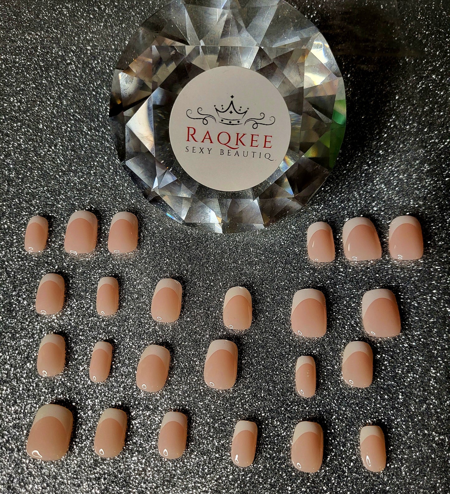 Short White French Tips Press On Nails