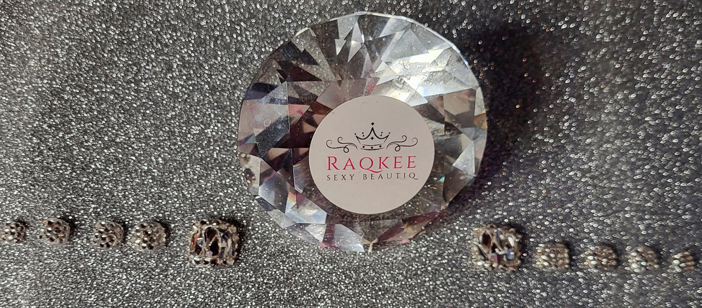 Silver Rhinestones Press On Toe Nails